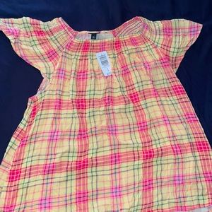 Torrid NWT Plaid Top